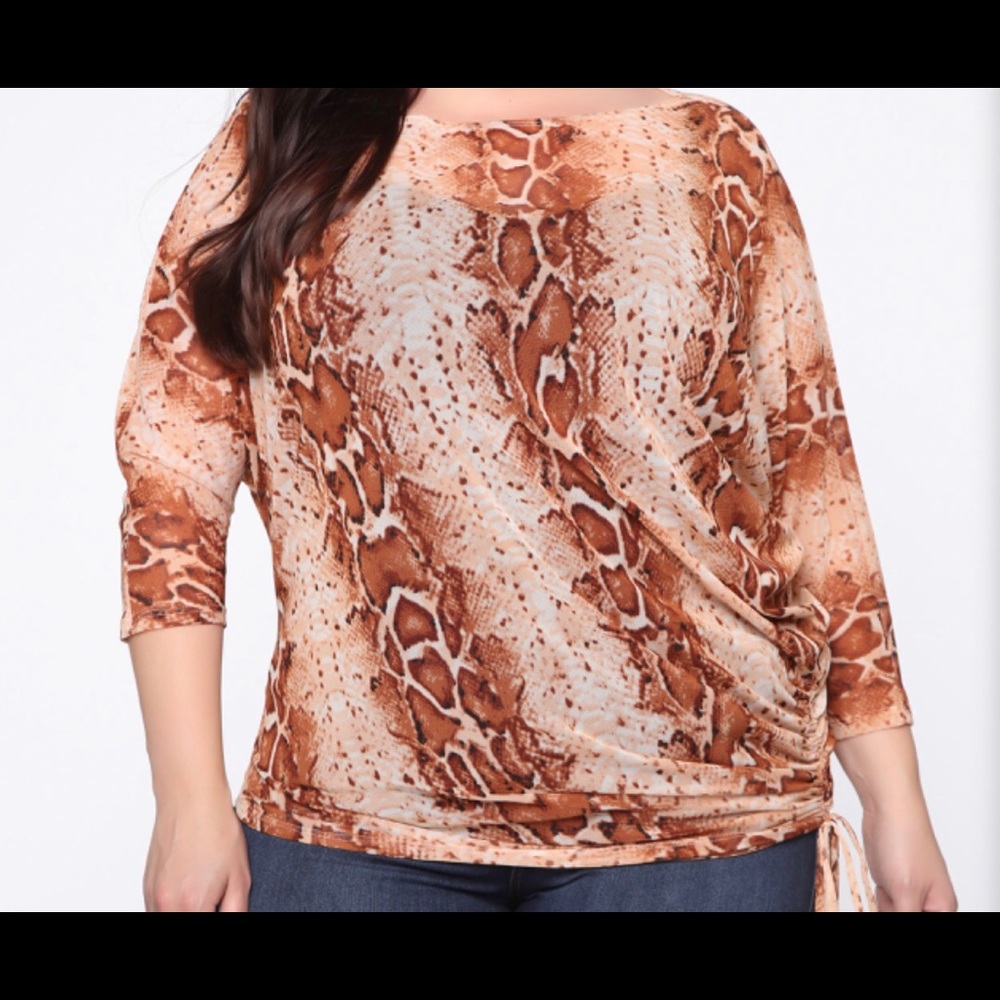 Savin' Me Mesh Top - Brown/Combo